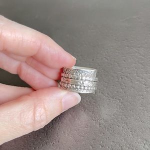 Sterling Silver Spinner Ring Size 8
